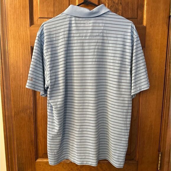 Izod Blue Polo Shirt with Classic Collar and Short Sleeves - Picture 4 of 6